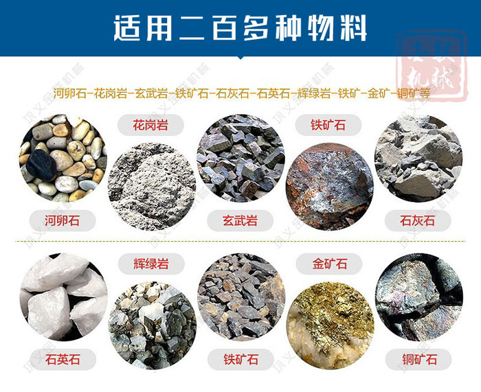 液壓雙輥制砂機(jī)的制砂物料有哪些，型號(hào)有哪些可選？